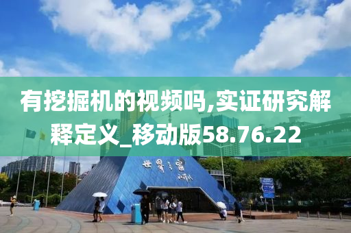 有挖掘机的视频吗,实证研究解释定义_移动版58.76.22