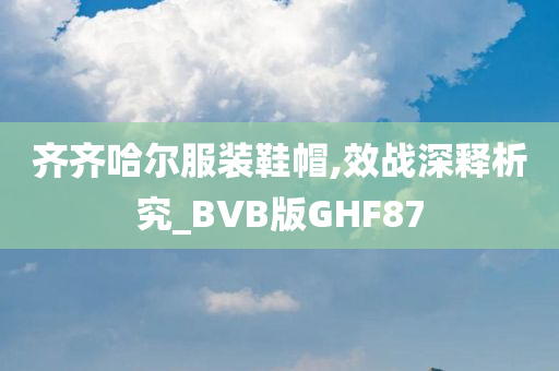 齐齐哈尔服装鞋帽,效战深释析究_BVB版GHF87