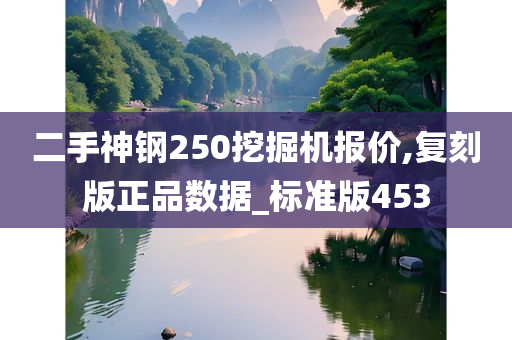 二手神钢250挖掘机报价,复刻版正品数据_标准版453