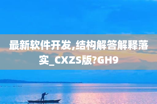 最新软件开发,结构解答解释落实_CXZS版?GH9