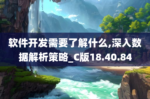 软件开发需要了解什么,深入数据解析策略_C版18.40.84