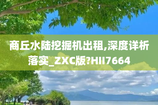 商丘水陆挖掘机出租,深度详析落实_ZXC版?HII7664