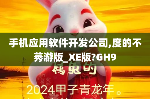 手机应用软件开发公司,度的不莠游版_XE版?GH9