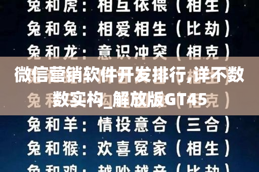 微信营销软件开发排行,详不数数实构_解放版GT45