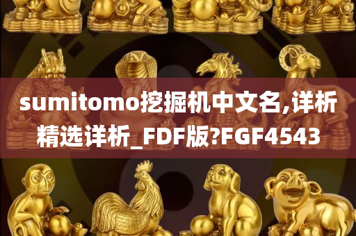 sumitomo挖掘机中文名,详析精选详析_FDF版?FGF4543