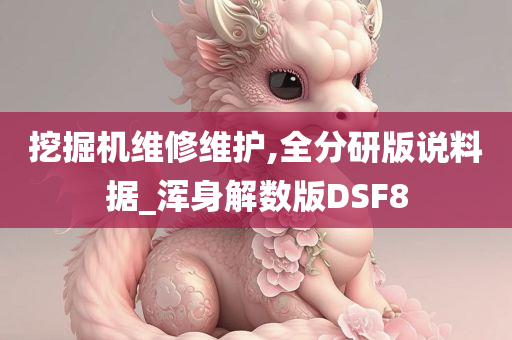 挖掘机维修维护,全分研版说料据_浑身解数版DSF8