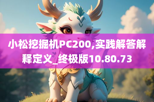 小松挖掘机PC200,实践解答解释定义_终极版10.80.73