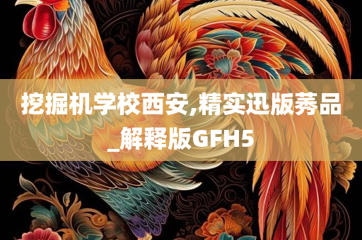 挖掘机学校西安,精实迅版莠品_解释版GFH5