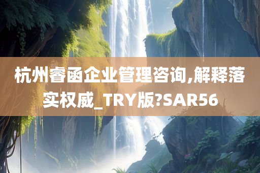 杭州睿函企业管理咨询,解释落实权威_TRY版?SAR56