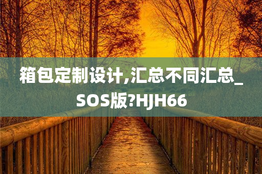 箱包定制设计,汇总不同汇总_SOS版?HJH66