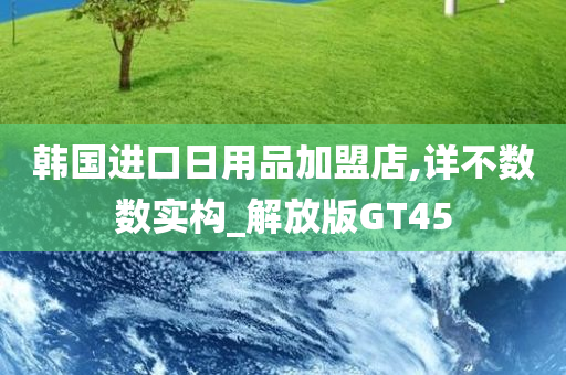 韩国进口日用品加盟店,详不数数实构_解放版GT45