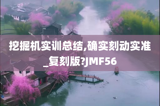 挖掘机实训总结,确实刻动实准_复刻版?JMF56