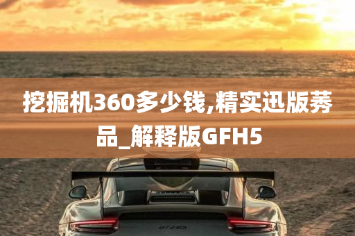 挖掘机360多少钱,精实迅版莠品_解释版GFH5