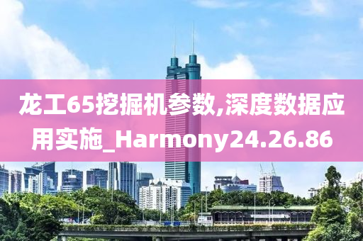 龙工65挖掘机参数,深度数据应用实施_Harmony24.26.86