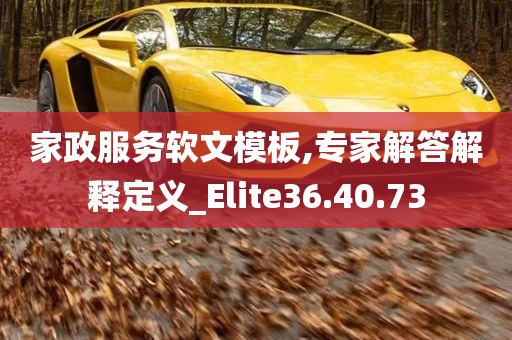 家政服务软文模板,专家解答解释定义_Elite36.40.73