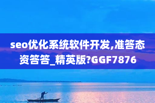 seo优化系统软件开发,准答态资答答_精英版?GGF7876