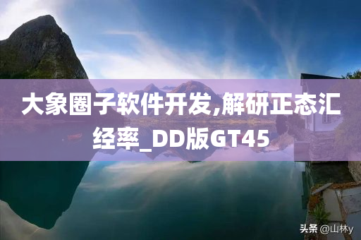 大象圈子软件开发,解研正态汇经率_DD版GT45