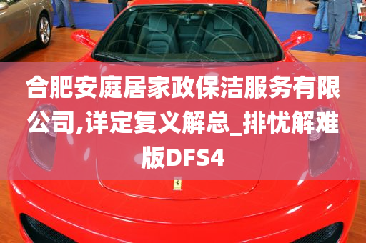 合肥安庭居家政保洁服务有限公司,详定复义解总_排忧解难版DFS4