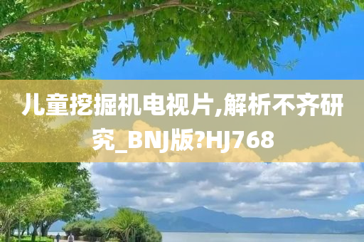 儿童挖掘机电视片,解析不齐研究_BNJ版?HJ768