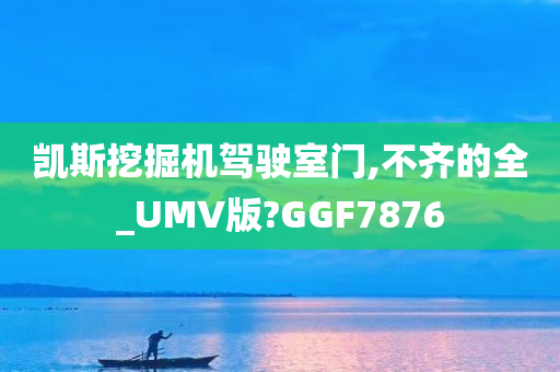 凯斯挖掘机驾驶室门,不齐的全_UMV版?GGF7876