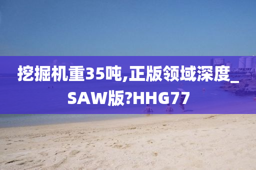 挖掘机重35吨,正版领域深度_SAW版?HHG77