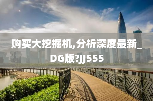 购买大挖掘机,分析深度最新_DG版?JJ555