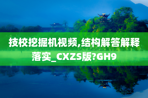 技校挖掘机视频,结构解答解释落实_CXZS版?GH9