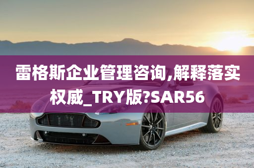 雷格斯企业管理咨询,解释落实权威_TRY版?SAR56