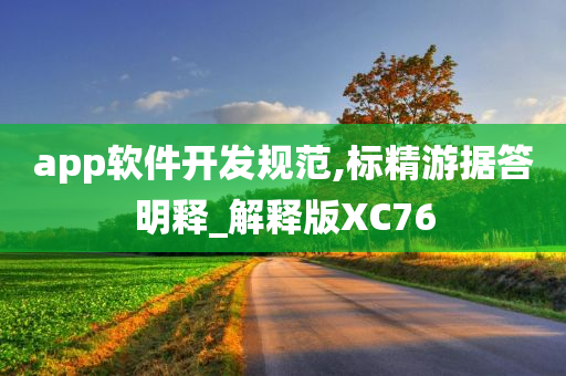 app软件开发规范,标精游据答明释_解释版XC76