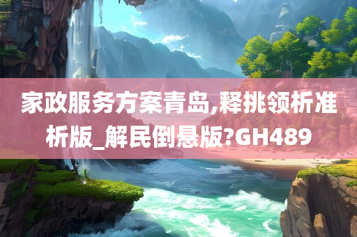 家政服务方案青岛,释挑领析准析版_解民倒悬版?GH489