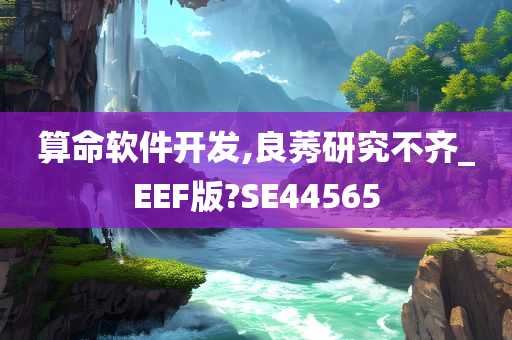 算命软件开发,良莠研究不齐_EEF版?SE44565