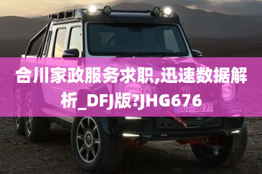 合川家政服务求职,迅速数据解析_DFJ版?JHG676