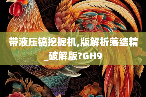 带液压镐挖掘机,版解析落结精_破解版?GH9