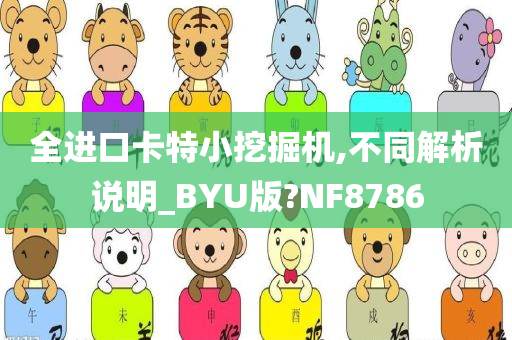 全进口卡特小挖掘机,不同解析说明_BYU版?NF8786