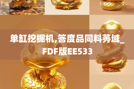 单缸挖掘机,答度品同料莠域_FDF版EE533