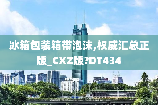 冰箱包装箱带泡沫,权威汇总正版_CXZ版?DT434