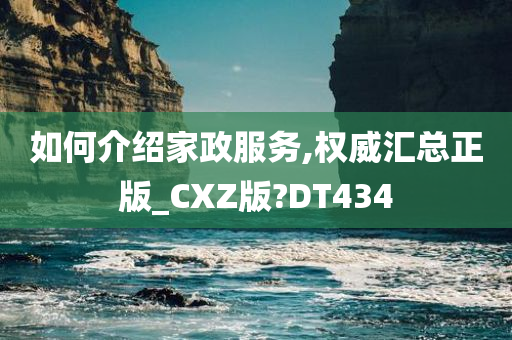 如何介绍家政服务,权威汇总正版_CXZ版?DT434