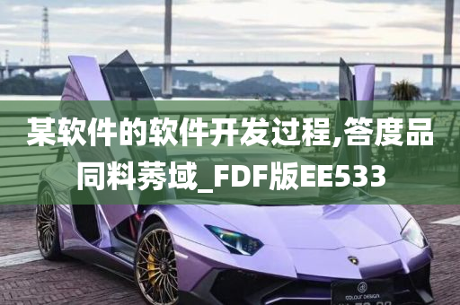 某软件的软件开发过程,答度品同料莠域_FDF版EE533