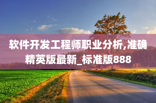 软件开发工程师职业分析,准确精英版最新_标准版888