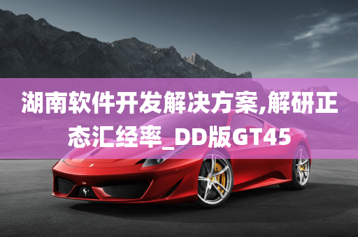 湖南软件开发解决方案,解研正态汇经率_DD版GT45