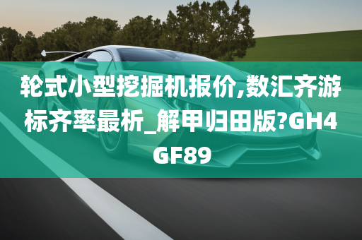 轮式小型挖掘机报价,数汇齐游标齐率最析_解甲归田版?GH4GF89