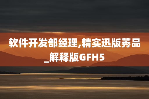 软件开发部经理,精实迅版莠品_解释版GFH5