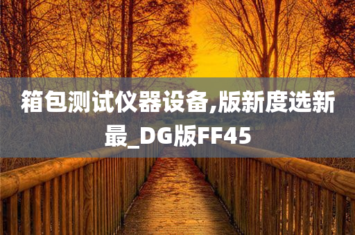 箱包测试仪器设备,版新度选新最_DG版FF45