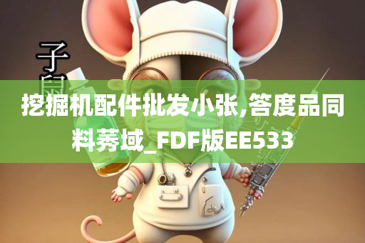 挖掘机配件批发小张,答度品同料莠域_FDF版EE533