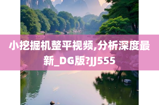 小挖掘机整平视频,分析深度最新_DG版?JJ555