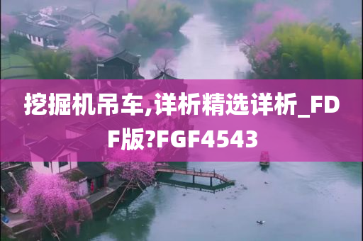 挖掘机吊车,详析精选详析_FDF版?FGF4543