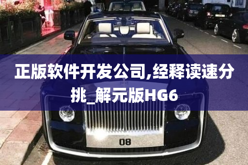 正版软件开发公司,经释读速分挑_解元版HG6