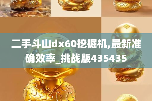 二手斗山dx60挖掘机,最新准确效率_挑战版435435