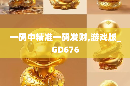 一码中精准一码发财,游戏版_GD676