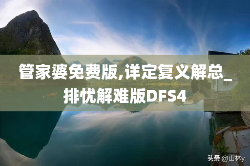 管家婆免费版,详定复义解总_排忧解难版DFS4